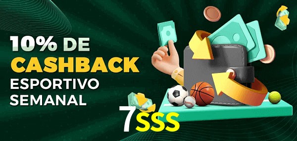 10% de bônus de cashback na 7sss